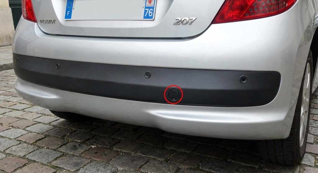 radar de recul sur Peugeot 207