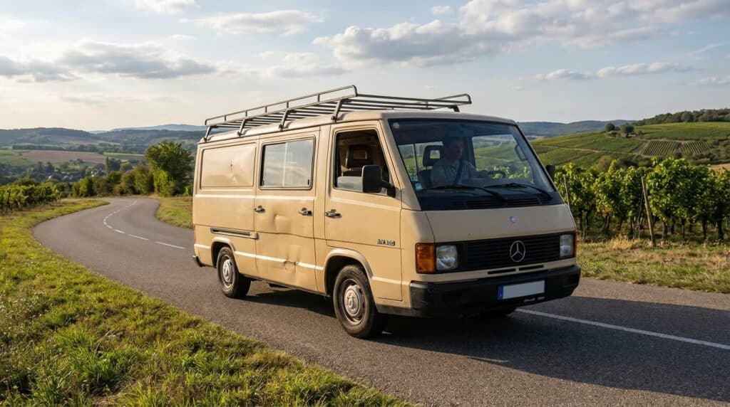 Mercedes MB 100 qui roule