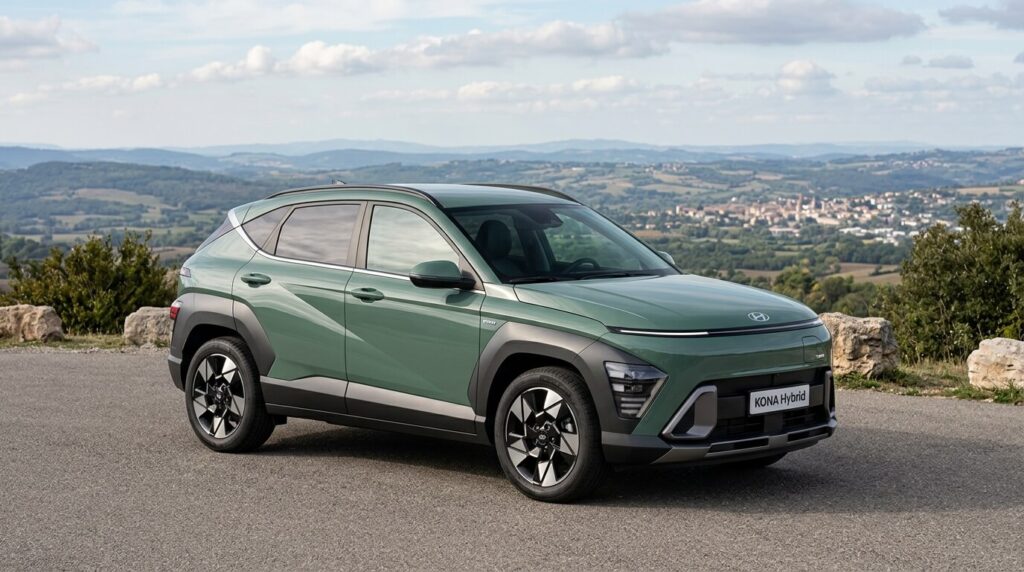 nouveau Hyundai KONA Hybrid à l'arrêt
