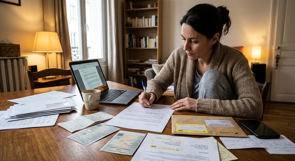 Rédaction d'une lettre de mise en demeure avec accusé de réception pour exiger le retour d'un véhicule prêté.
