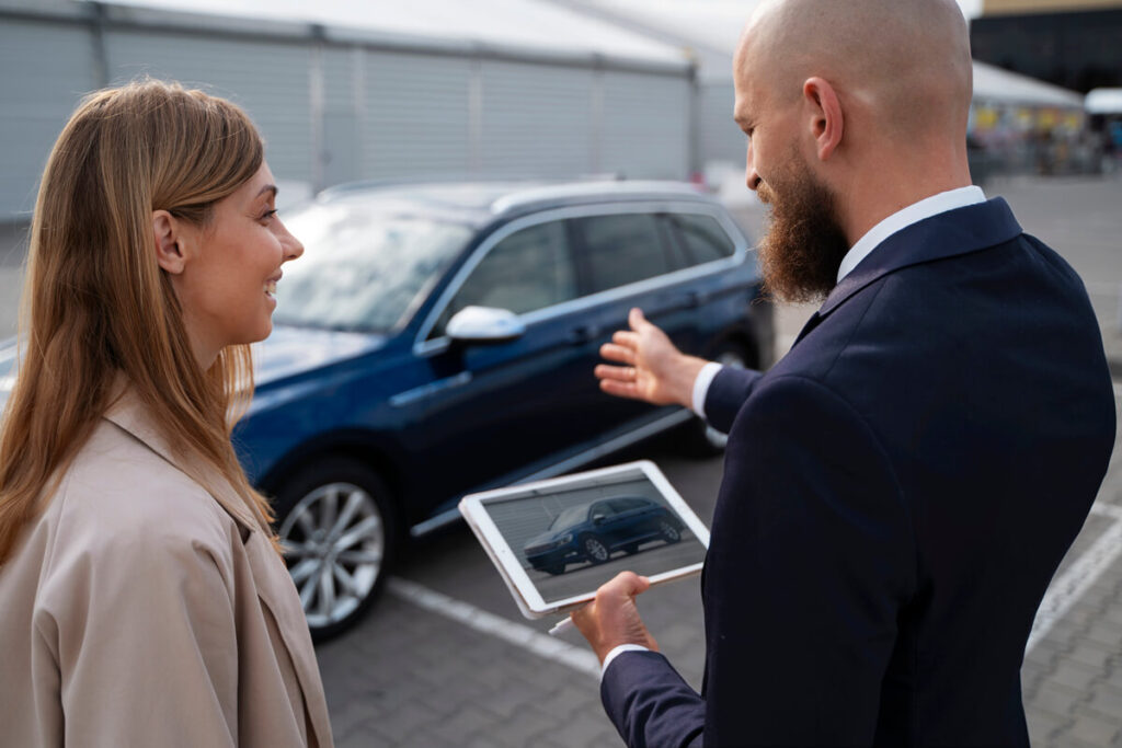 Écran affichant une simulation de crédit auto pour comparer les taux d'intérêt.