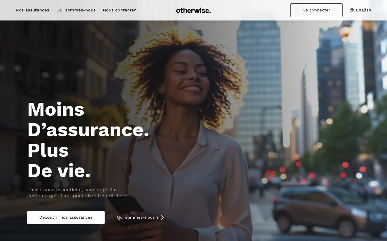 Apercu du site Otherwise