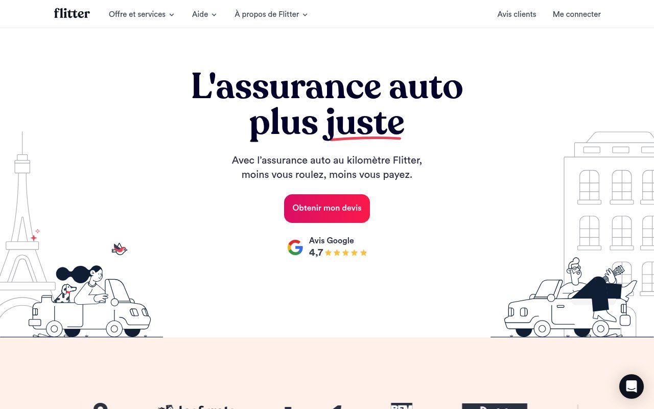 Apercu du site Flitter