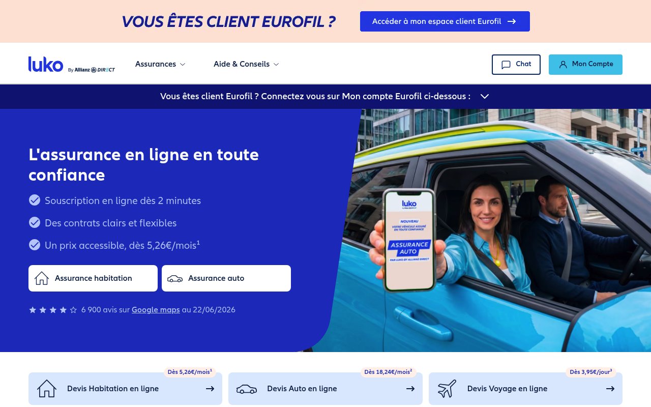 Apercu du site Eurofil