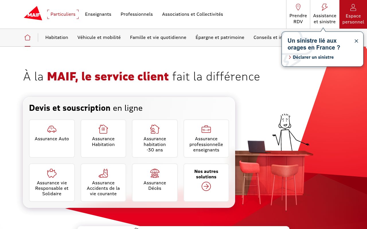 Apercu du site MAIF