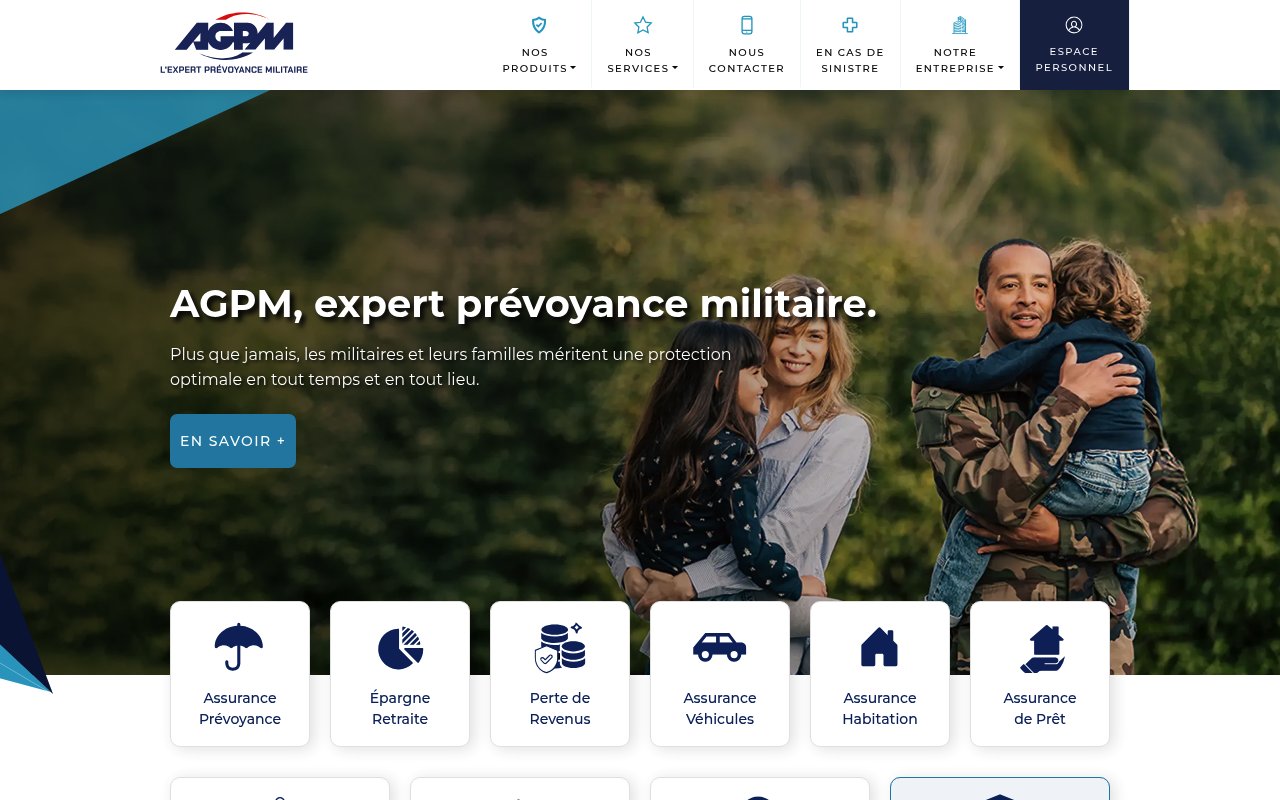 Apercu du site AGPM – Assurance auto