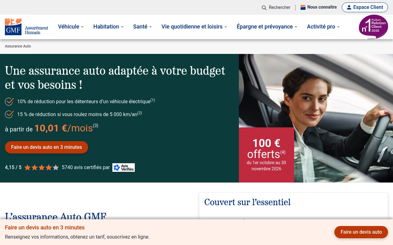 Apercu du site GMF – AUTO PASS