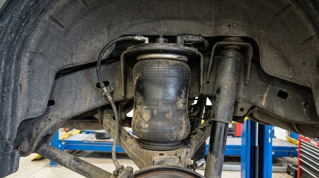 Boudin en caoutchouc du système de suspension pneumatique EAS d'un Range Rover P38.