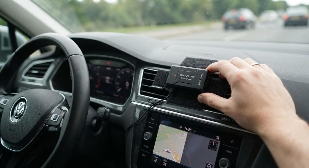 Comment fixer un badge télépéage sans le support adhésif 3 Bande adhésive scratch repositionnable pour fixer un boîtier électronique en voiture.